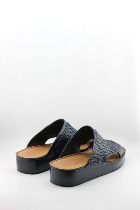 DFC Relax Men Woven Leather Slip-On Sandals